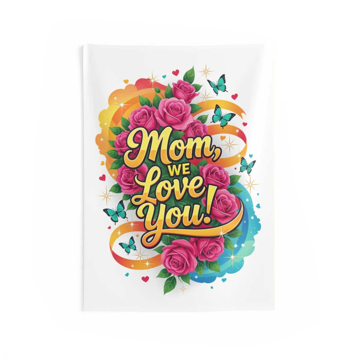 Custom Indoor Wall Tapestry Colorful Design with Fabric Markers