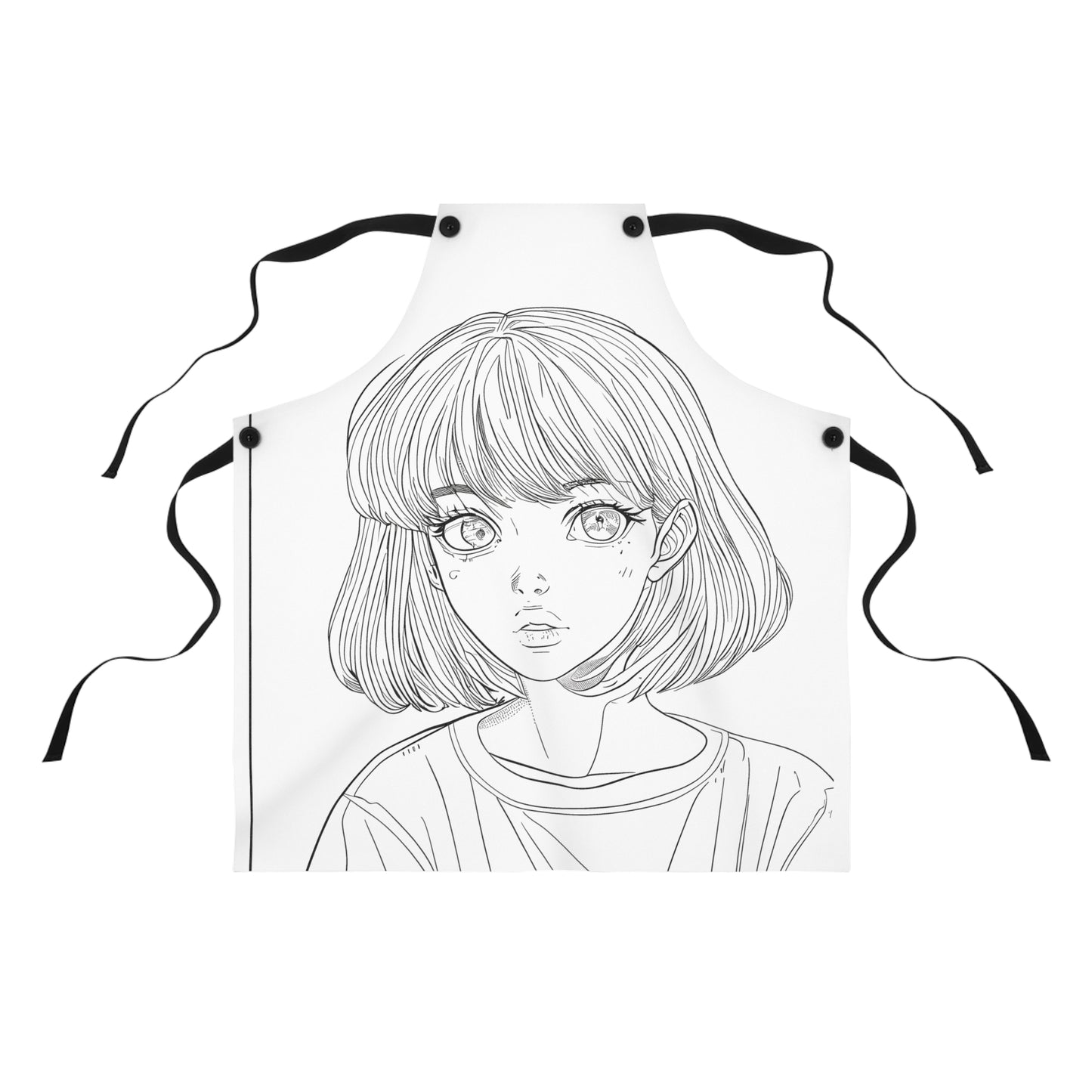 Apron Coloring Kit with 10 Fabric Markers - Anime