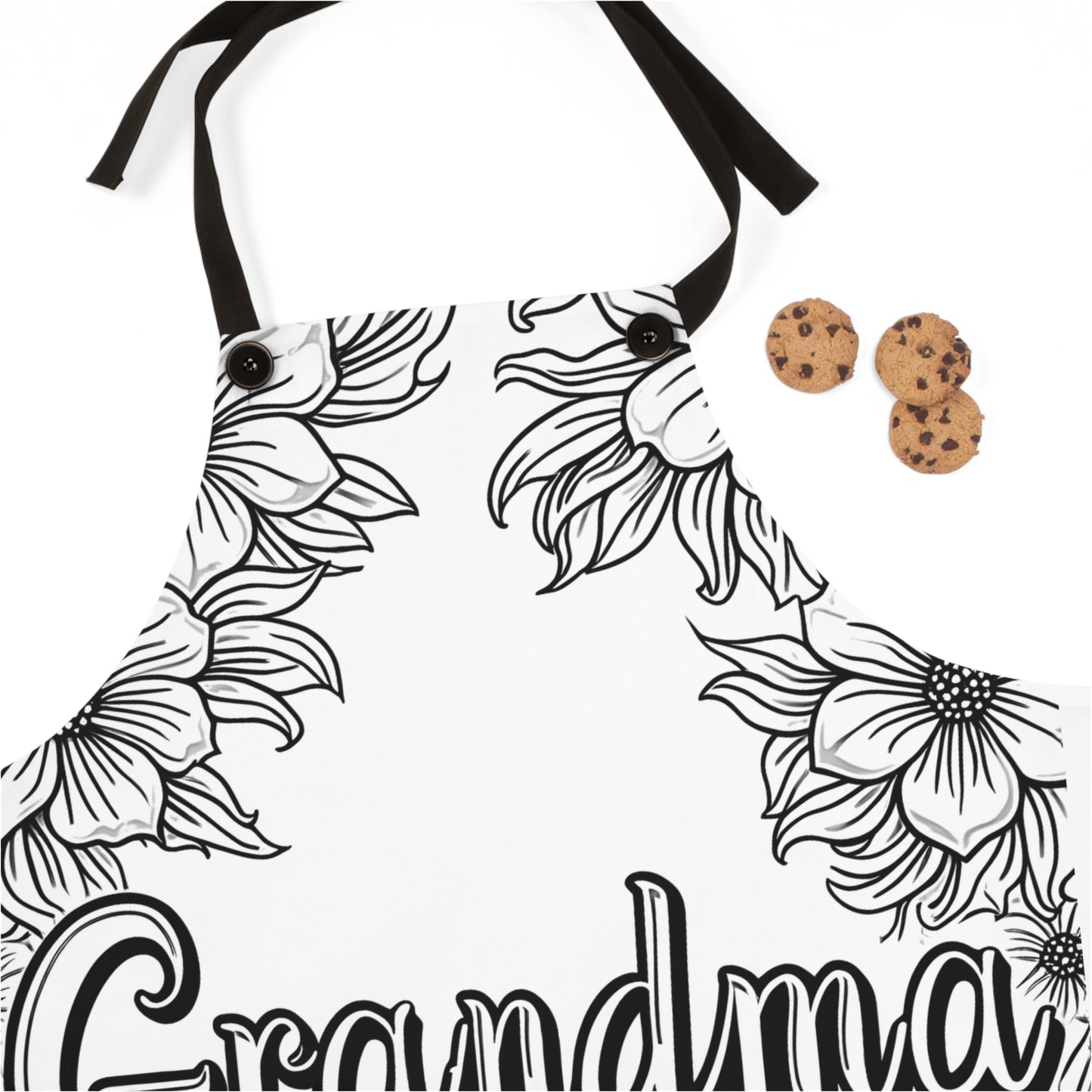 Apron Coloring Kit with 10 Fabric Markers - Grandma