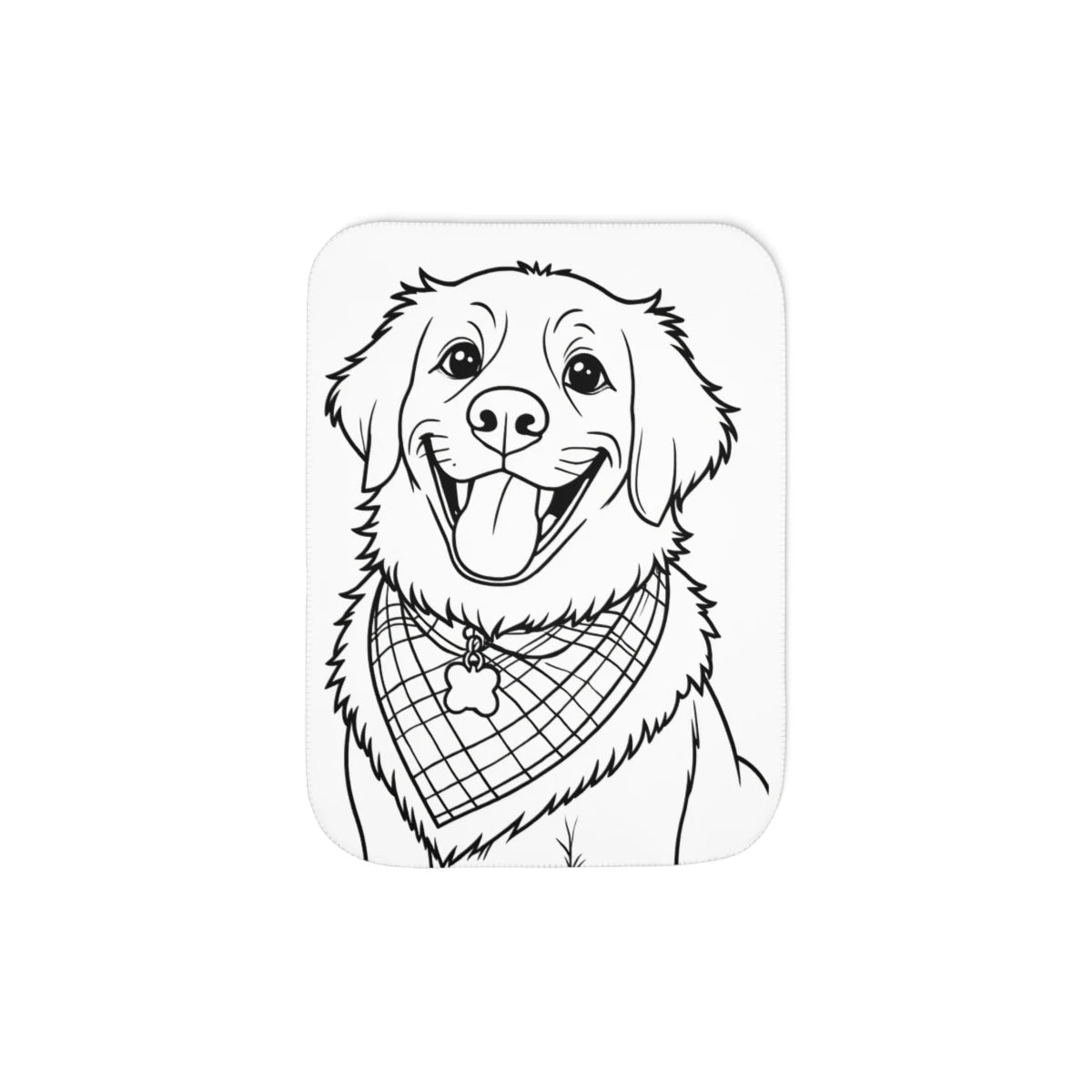 Custom Blanket with Your Design Coloring Page Kit with 10 Fabric Markers