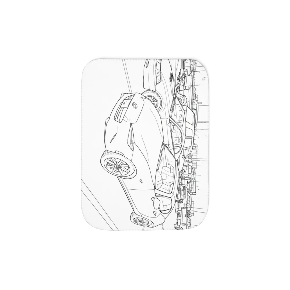 Custom Blanket with Your Design Coloring Page Kit with 10 Fabric Markers