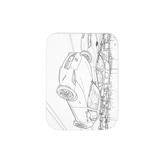 Custom Blanket with Your Design Coloring Page Kit with 10 Fabric Markers