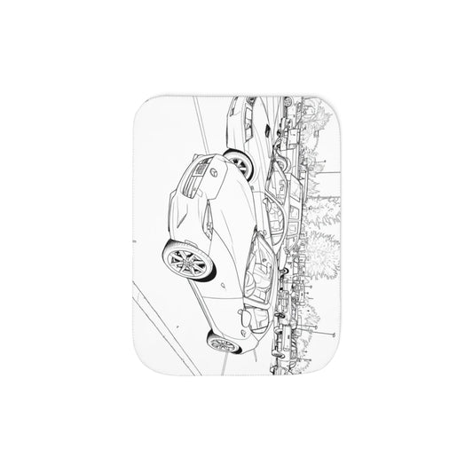 Custom Blanket with Your Design Coloring Page Kit with 10 Fabric Markers