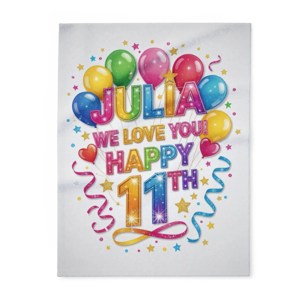 Custom Fleece Blanket Colorful Design with Fabric Markers