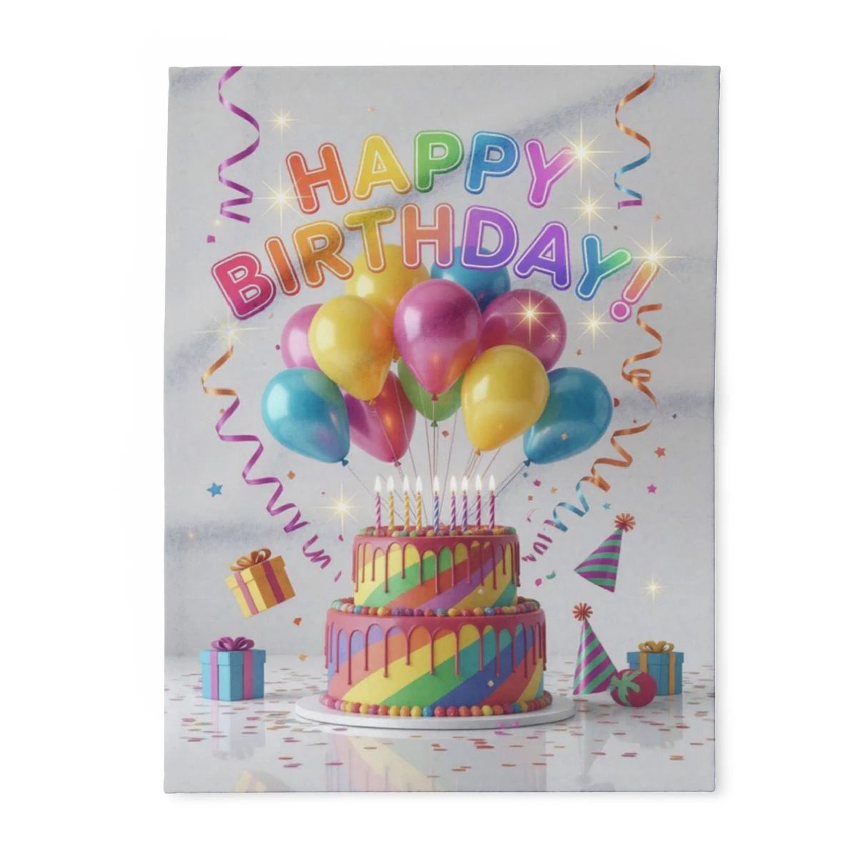 Custom Fleece Blanket Colorful Design with Fabric Markers