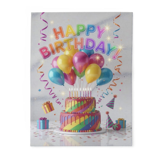 Custom Fleece Blanket Colorful Design with Fabric Markers