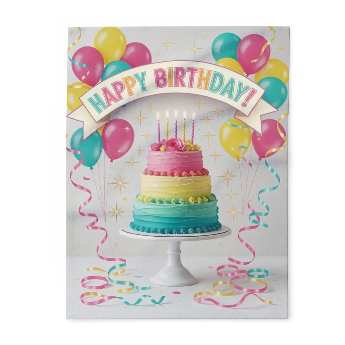 Custom Fleece Blanket Colorful Design with Fabric Markers