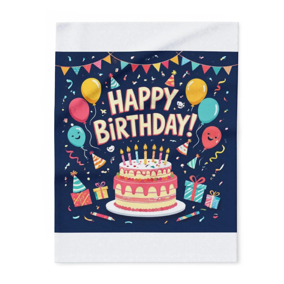 Custom Fleece Blanket Colorful Design with Fabric Markers