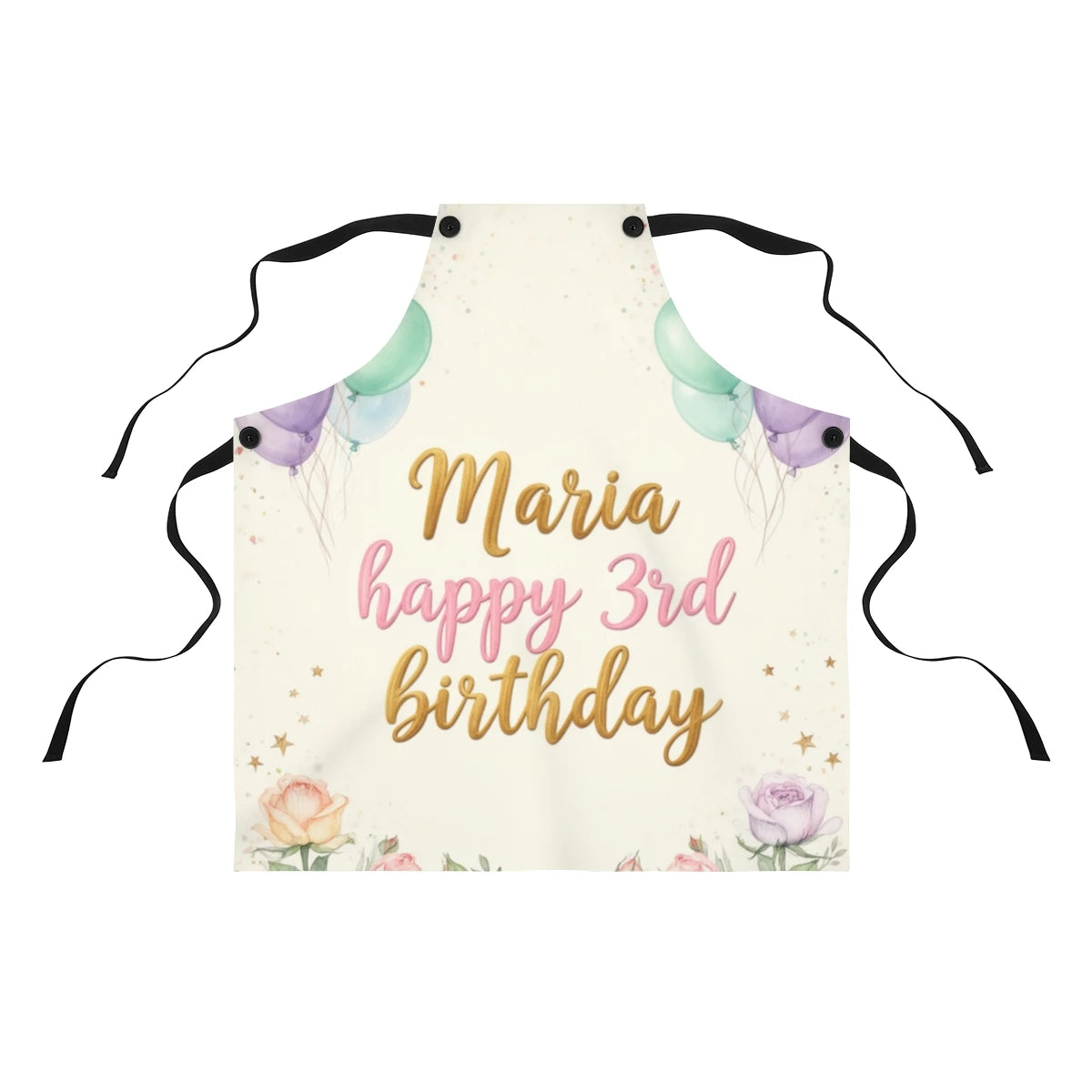Custom Apron Colorful Design with Fabric Markers