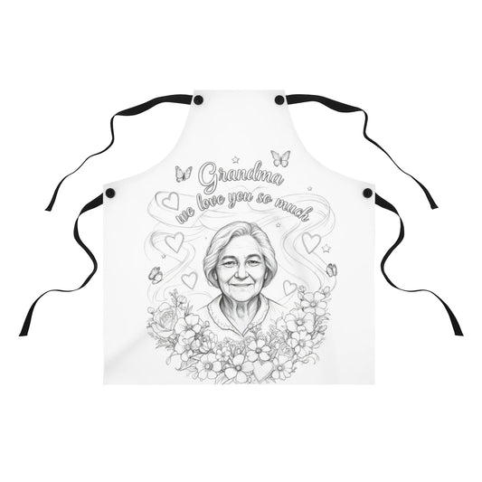 Custom Apron Colorful Design with Fabric Markers