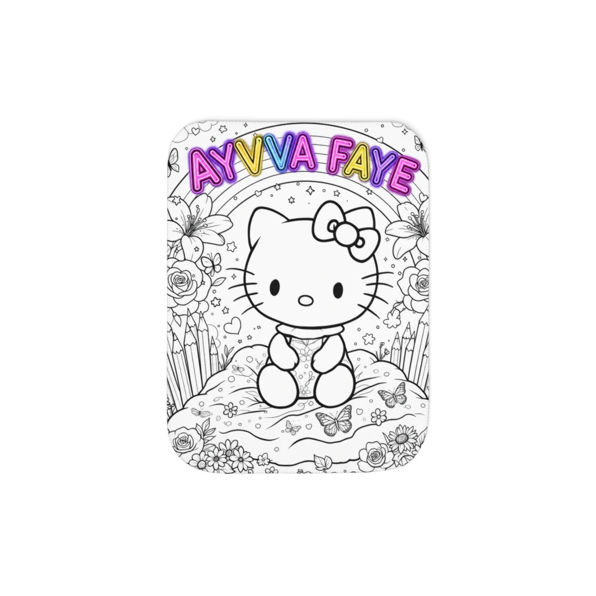 Custom Sherpa Blanket with Your Design