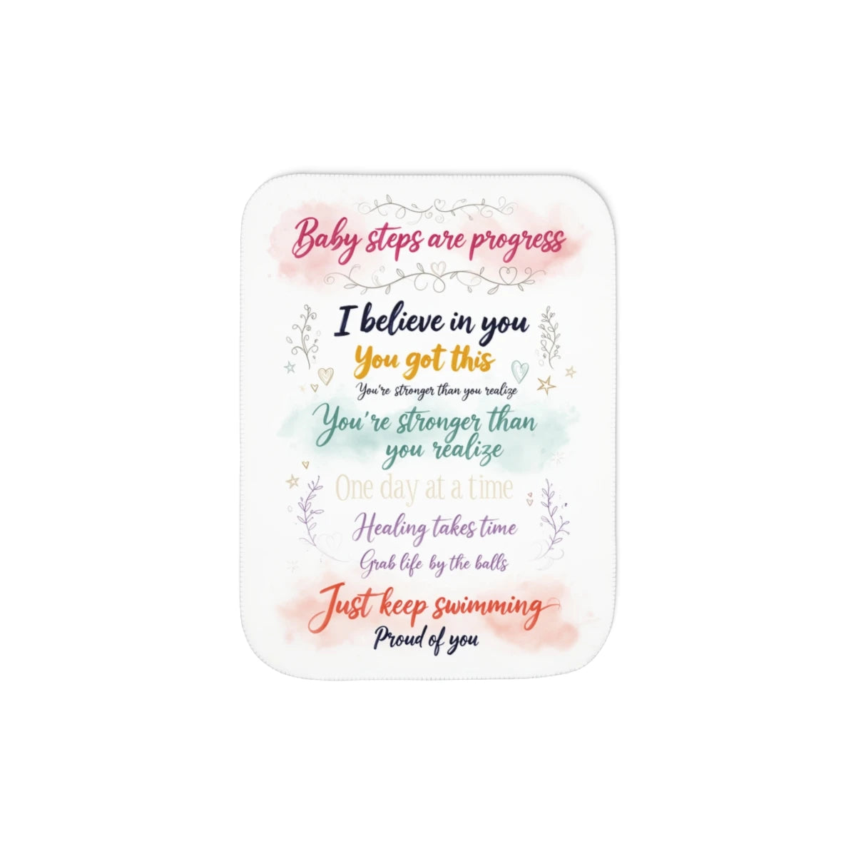 Custom Sherpa Blanket Colorful Design with Fabric Markers