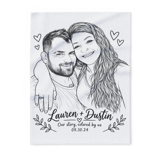 Custom Fleece Blanket with Your Design