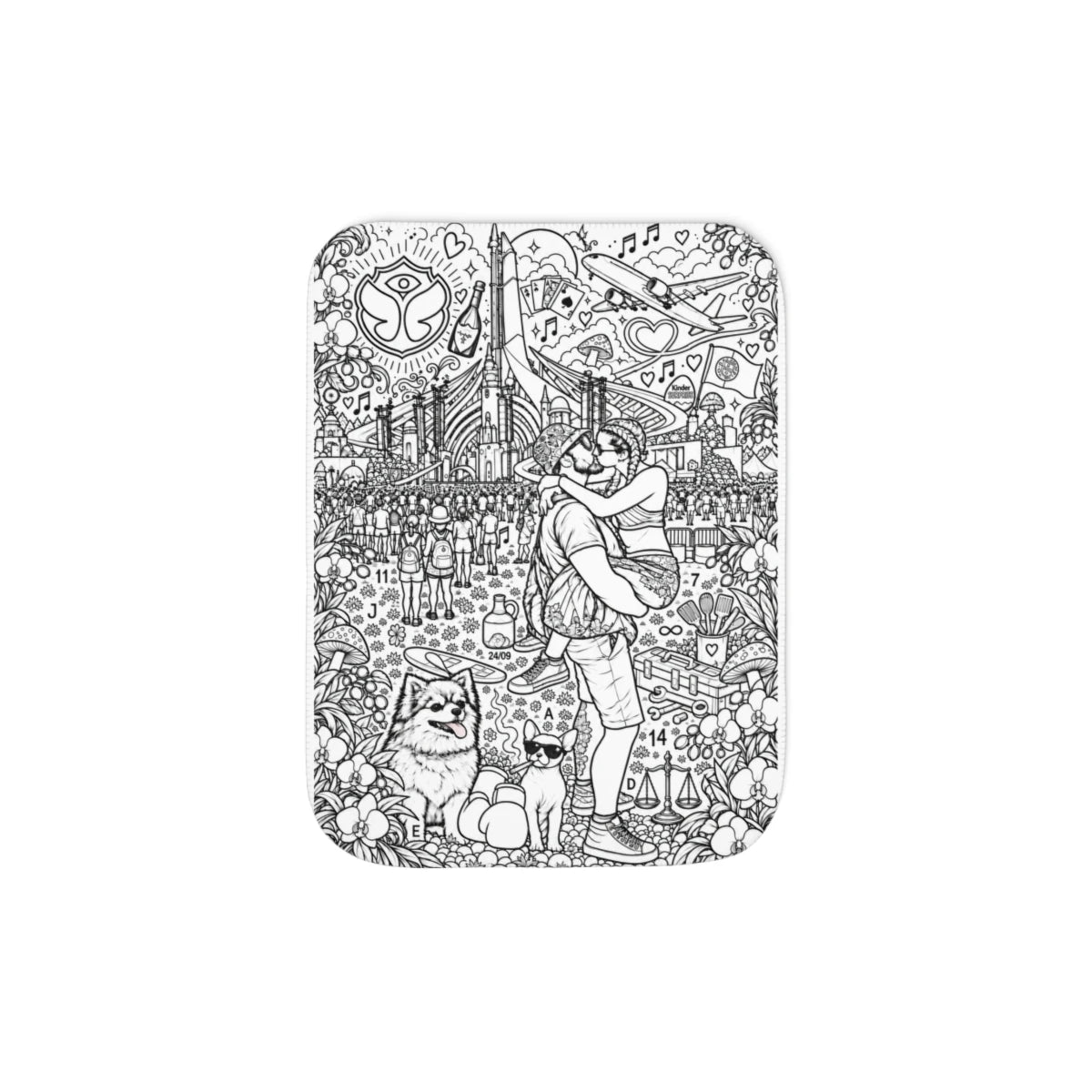 Custom Sherpa Blanket with Your Design