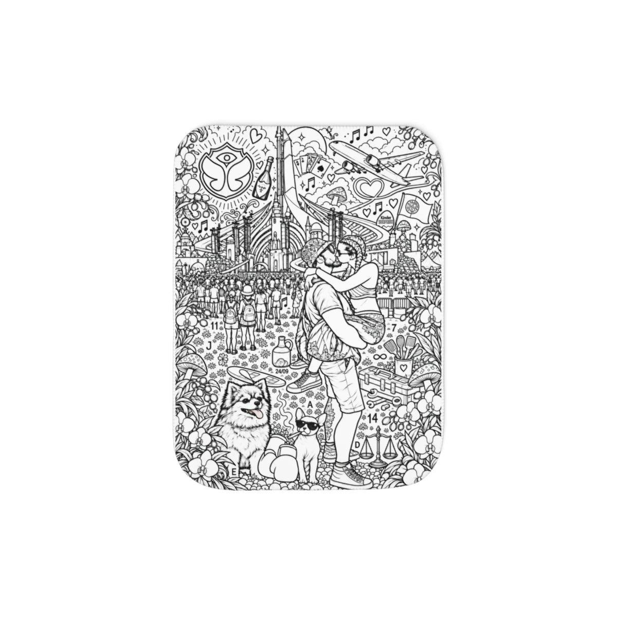 Custom Sherpa Blanket with Your Design