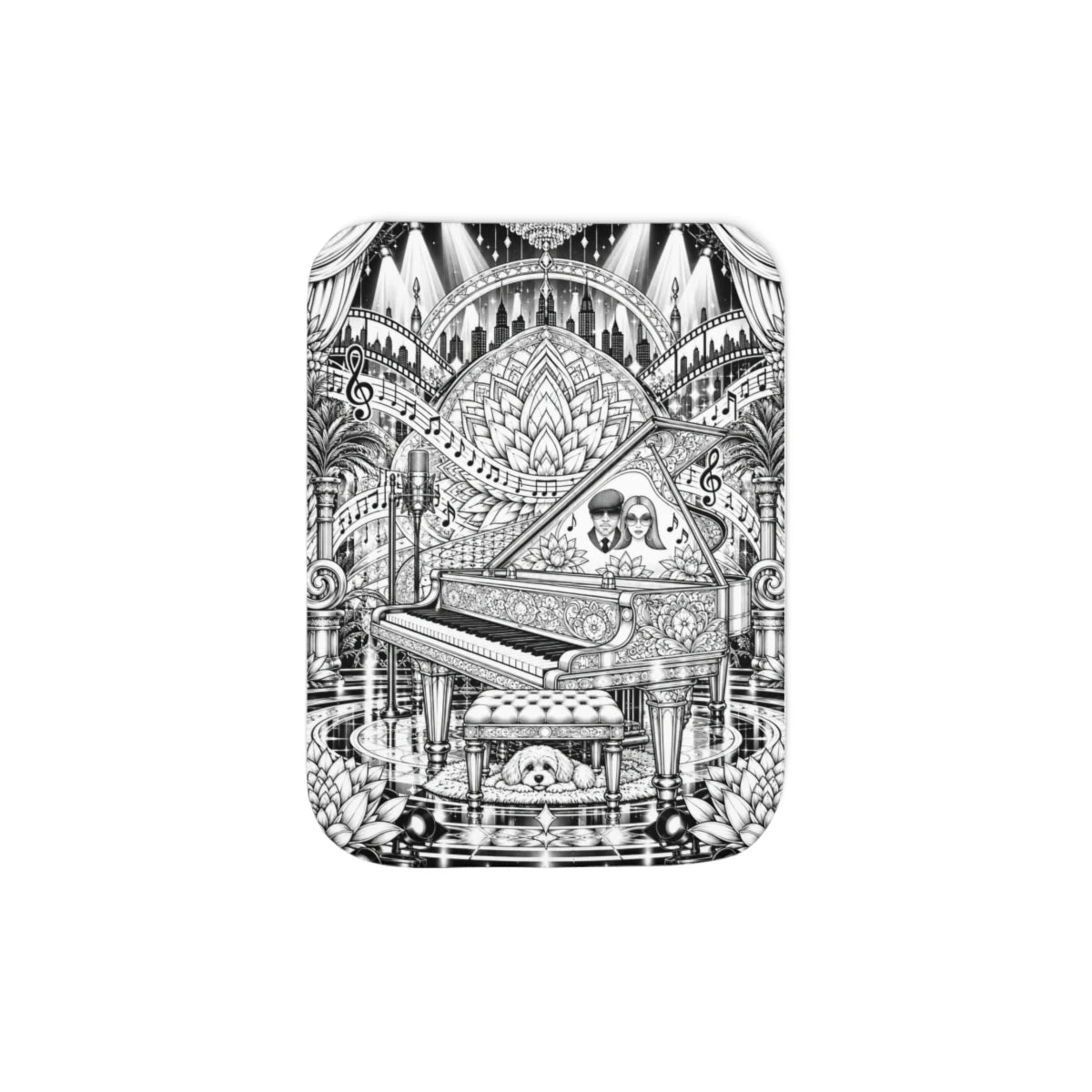 Custom Sherpa Blanket with Your Design