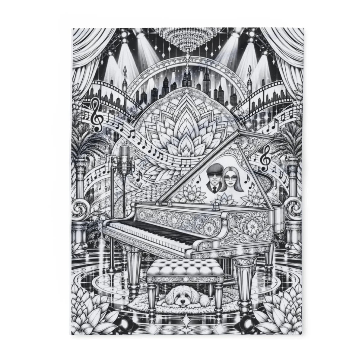 Custom Fleece Blanket with Your Design