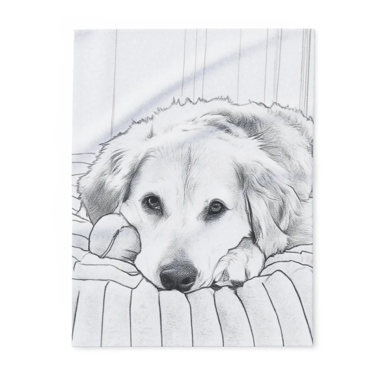 Custom Fleece Blanket with Your Design Coloring Page Kit with 10 Fabric Markers