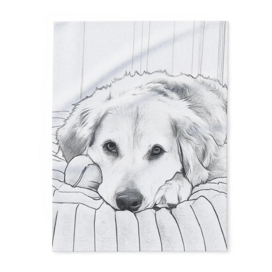 Custom Fleece Blanket with Your Design Coloring Page Kit with 10 Fabric Markers