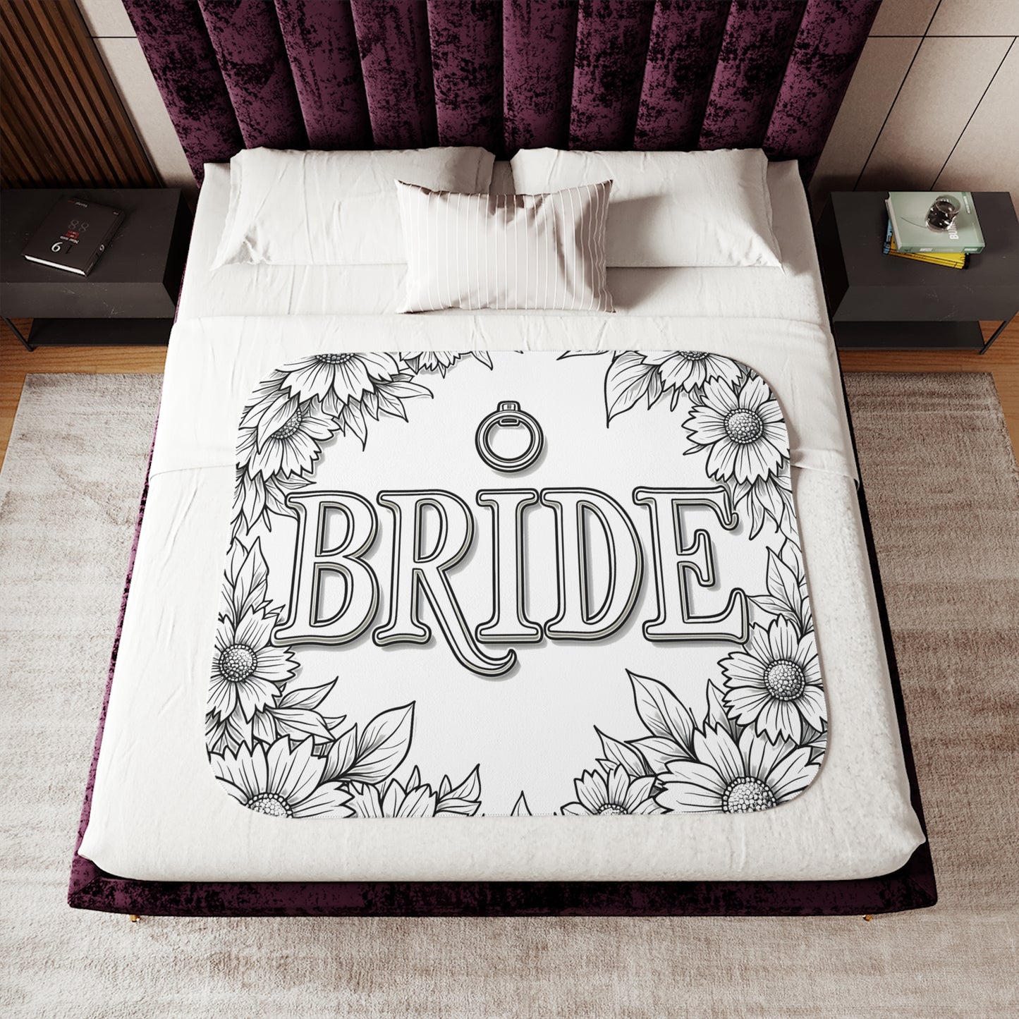 Blanket Coloring Kit with 10 Fabric Markers - Bride