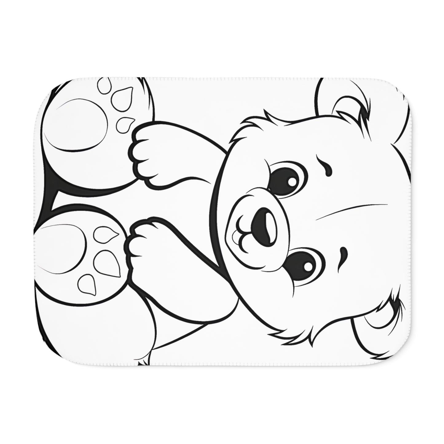 Blanket Coloring Kit with 10 Fabric Markers - Cute Bear