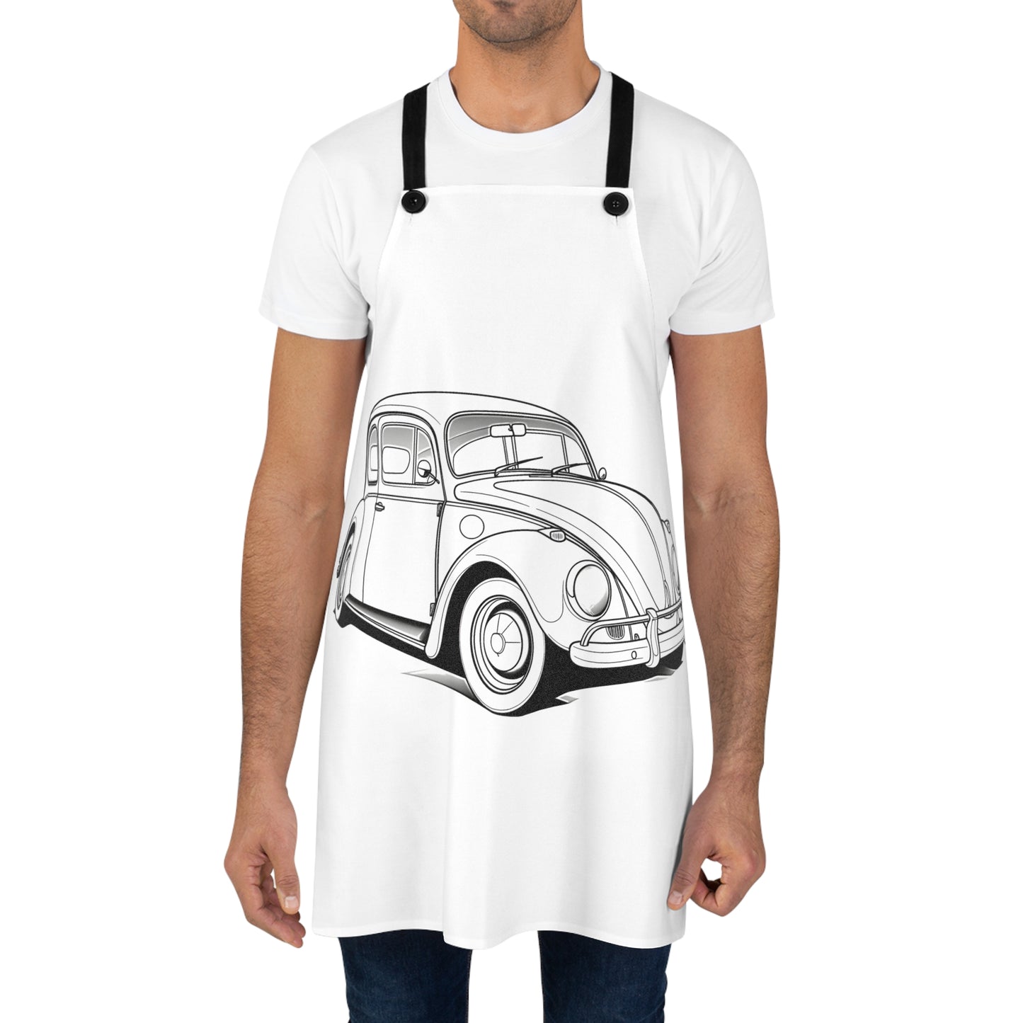 Apron Coloring Kit with 10 Fabric Markers - Classic Car