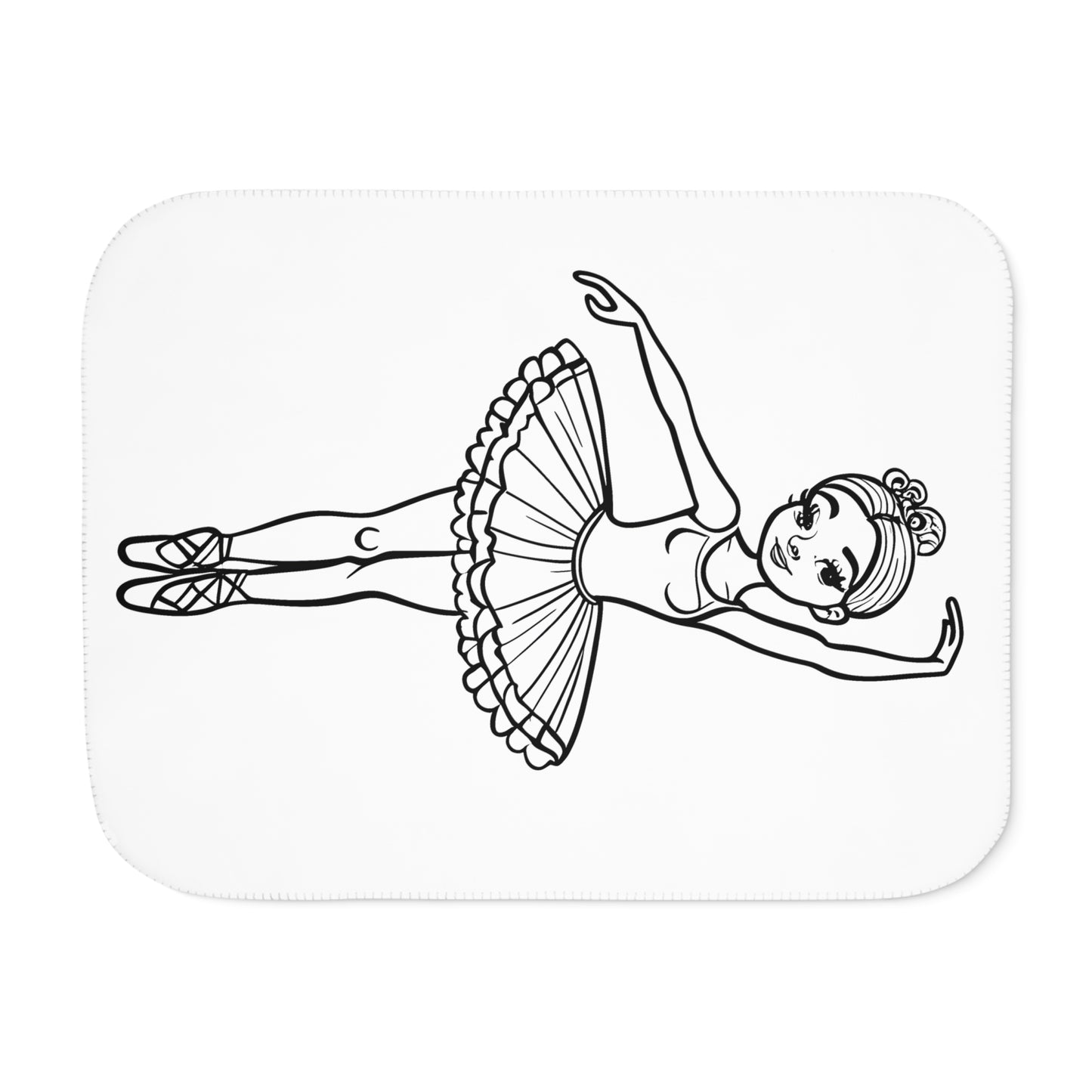 Blanket Coloring Kit with 10 Fabric Markers - Ballet