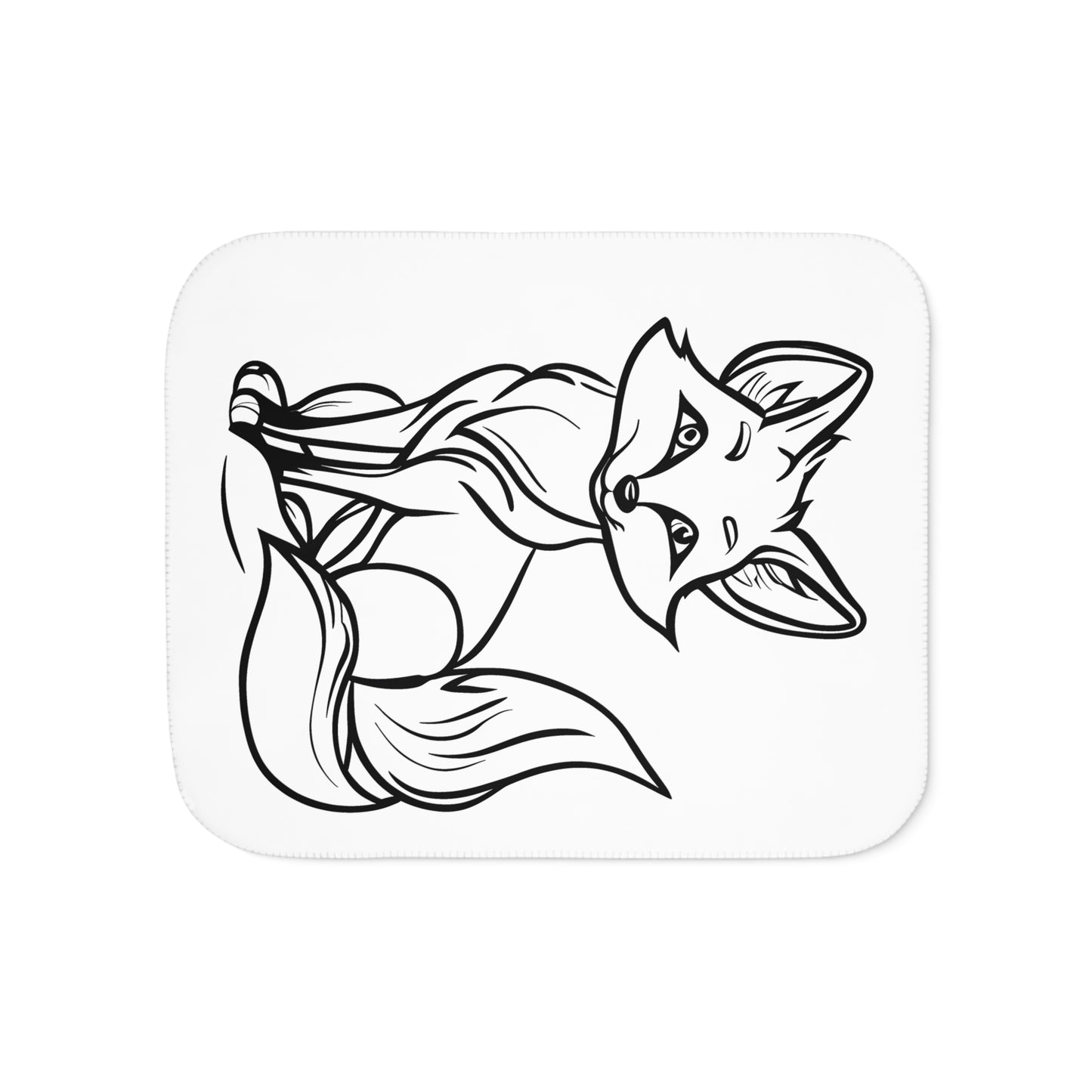 Blanket Coloring Kit with 10 Fabric Markers - Fox