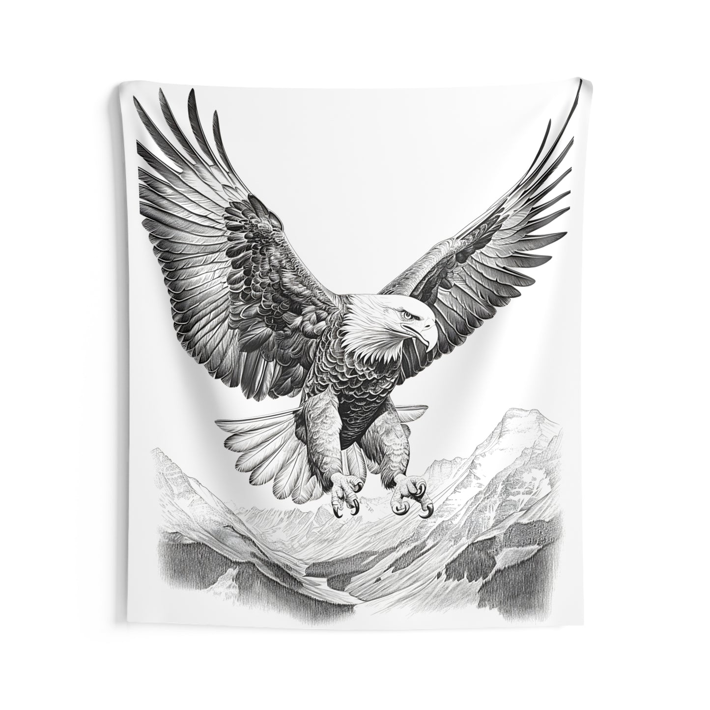 Indoor Wall Tapestries Coloring Kit with 10 Fabric Markers - Eagle