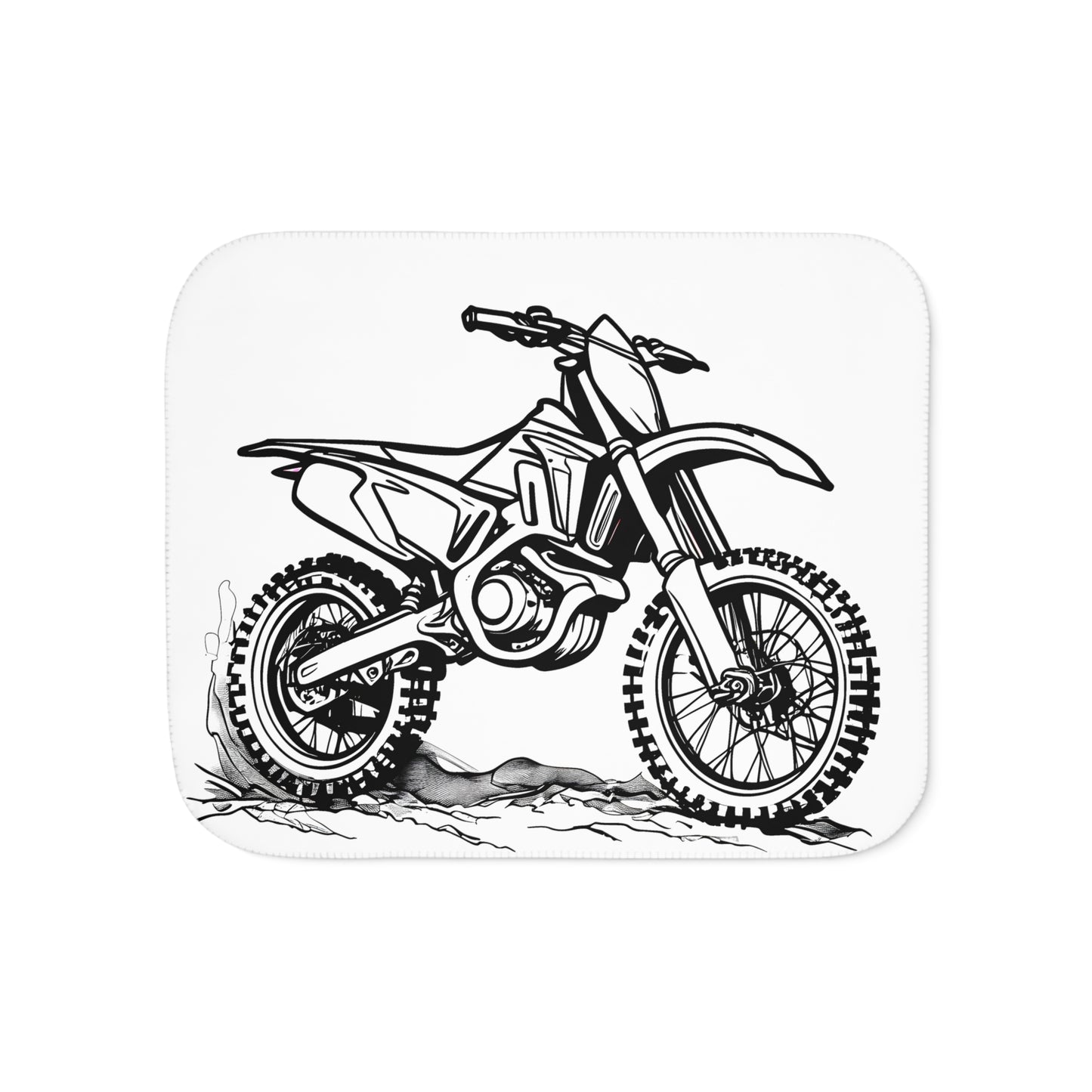 Blanket Coloring Kit with 10 Fabric Markers - Dirt Bike Adventure