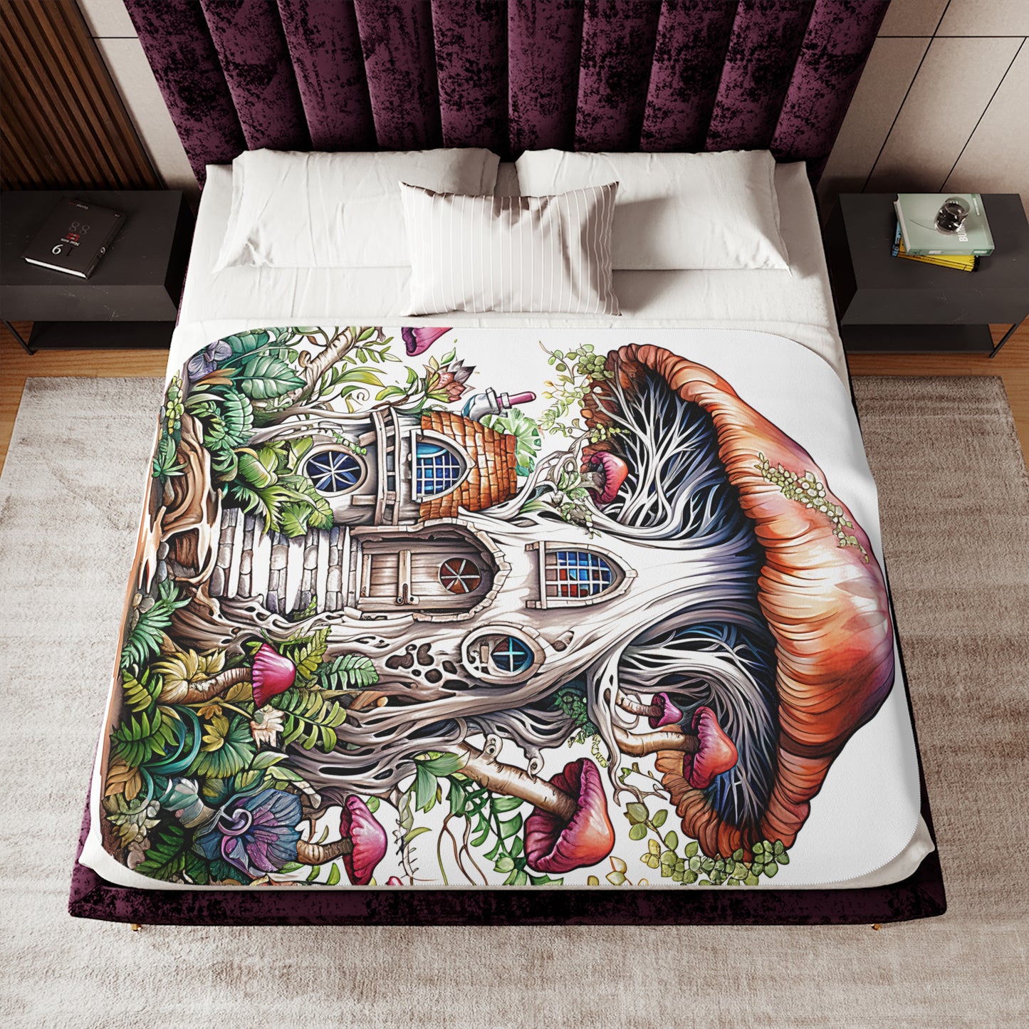 Blanket Colorful Graphic Design - Enchanted Tree House