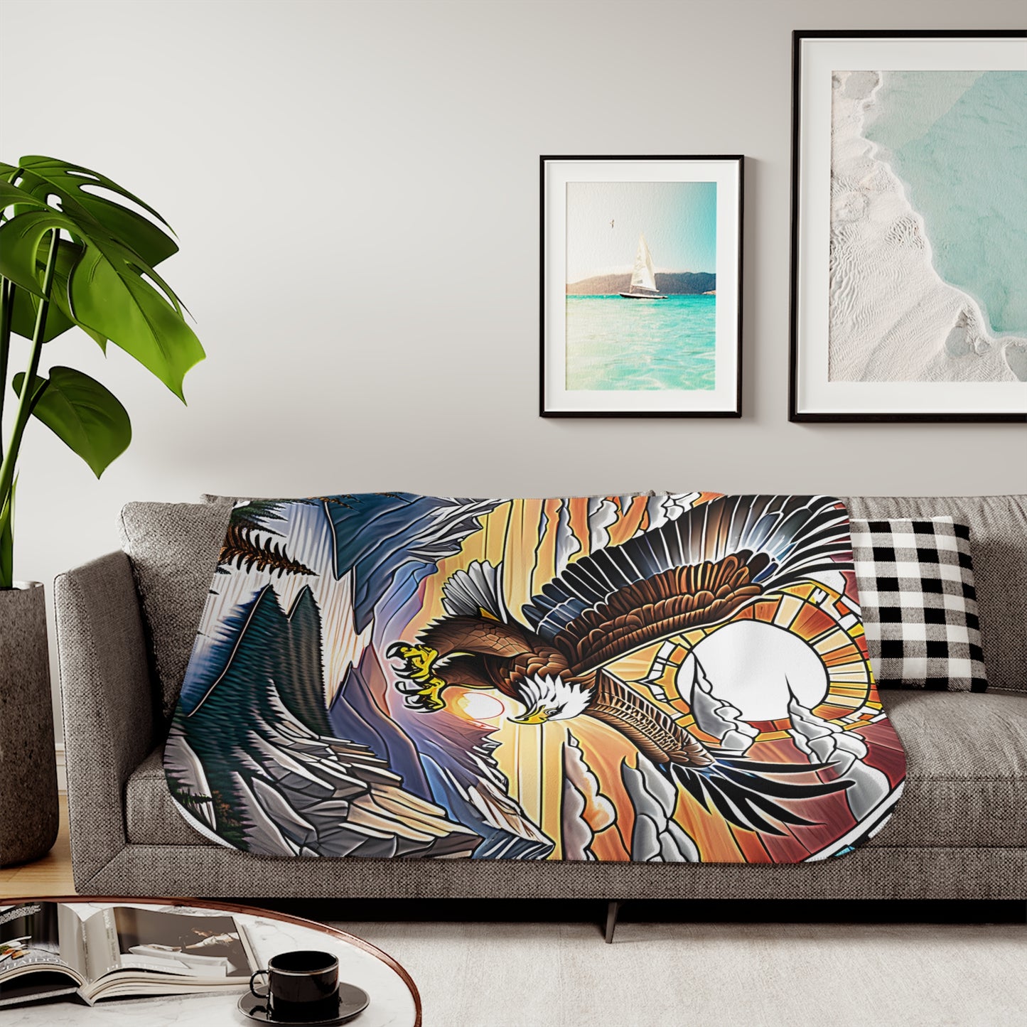 Blanket Colorful Graphic Design - Eagle