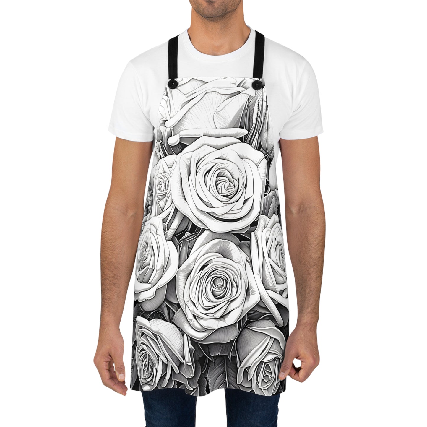 Apron Coloring Kit with 10 Fabric Markers - Roses