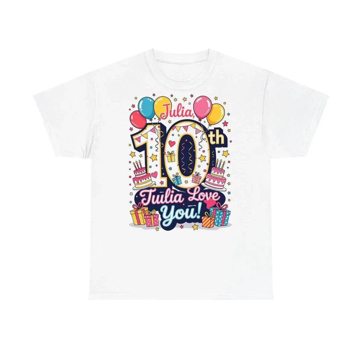 Custom Kids T-Shirt Colorful Design with Fabric Markers
