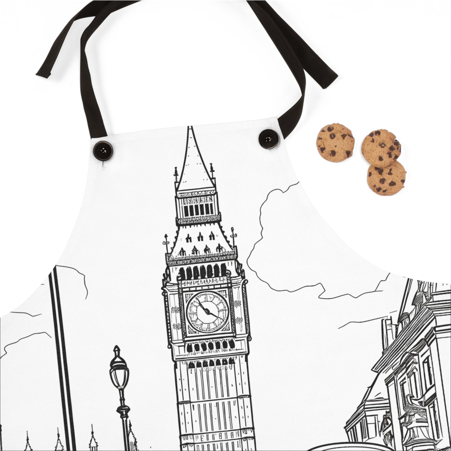 Apron Coloring Kit with 10 Fabric Markers - Big Ben