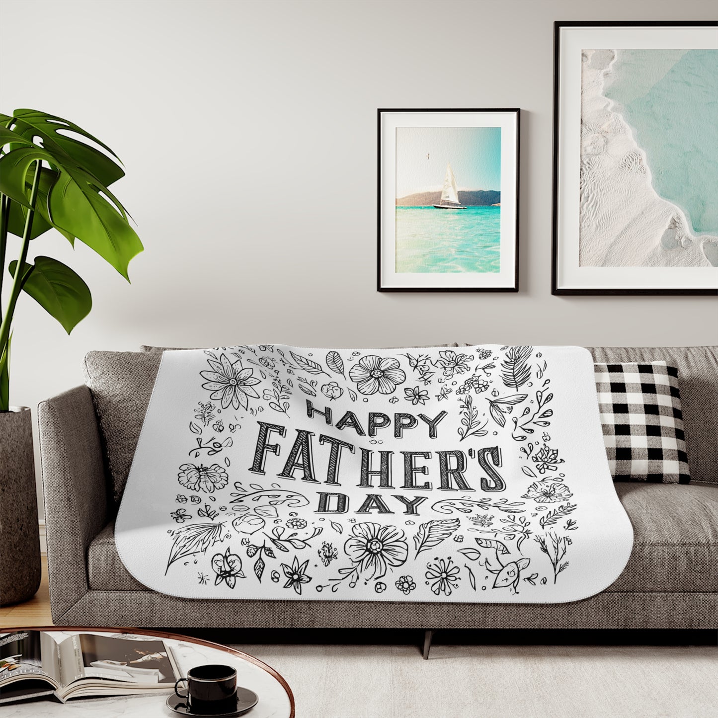 Blanket Coloring Kit with 10 Fabric Markers - Father's Day