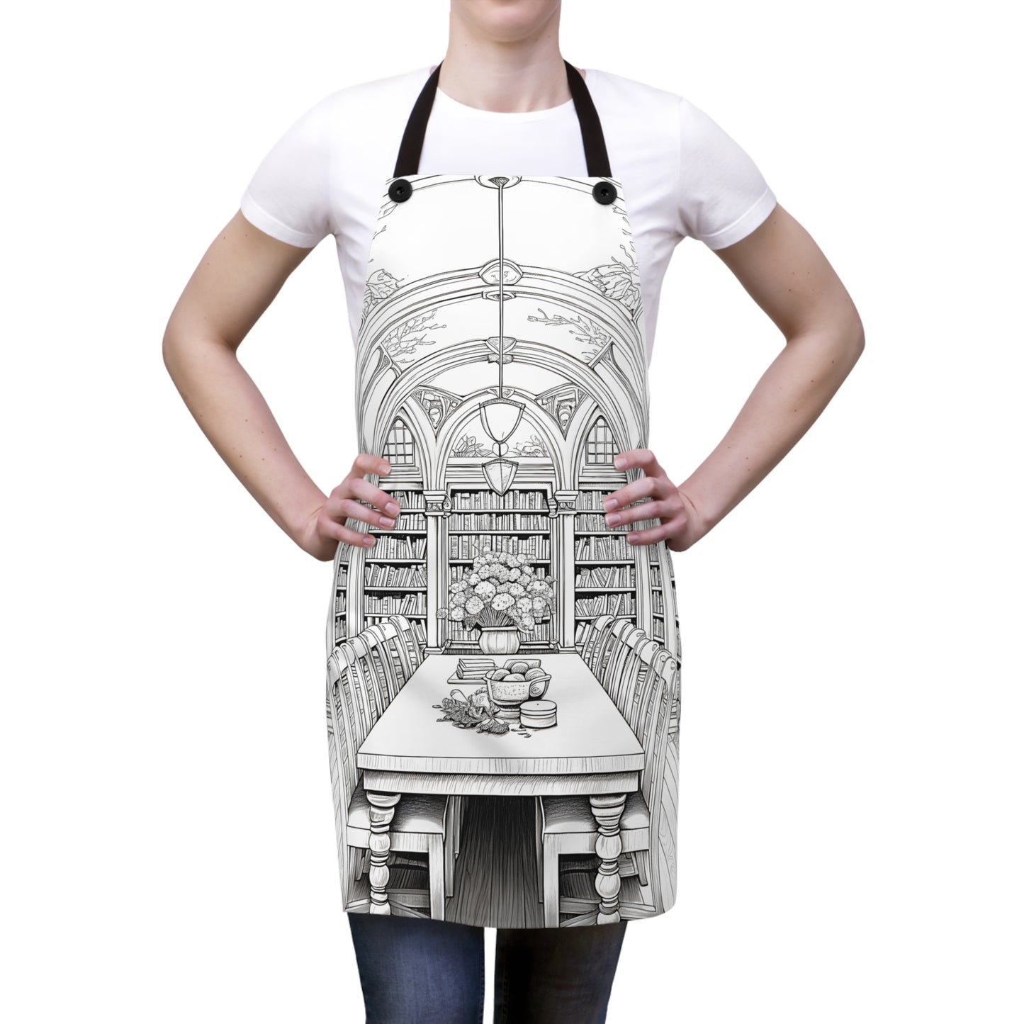 Apron Coloring Kit with 10 Fabric Markers - Library