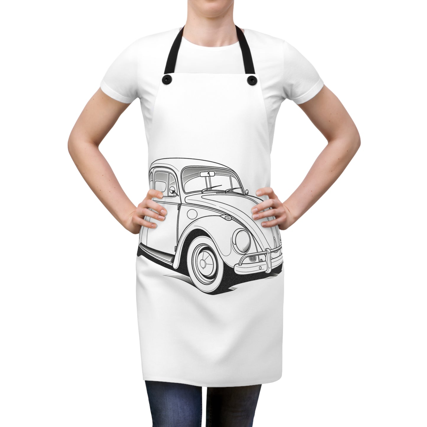 Apron Coloring Kit with 10 Fabric Markers - Classic Car