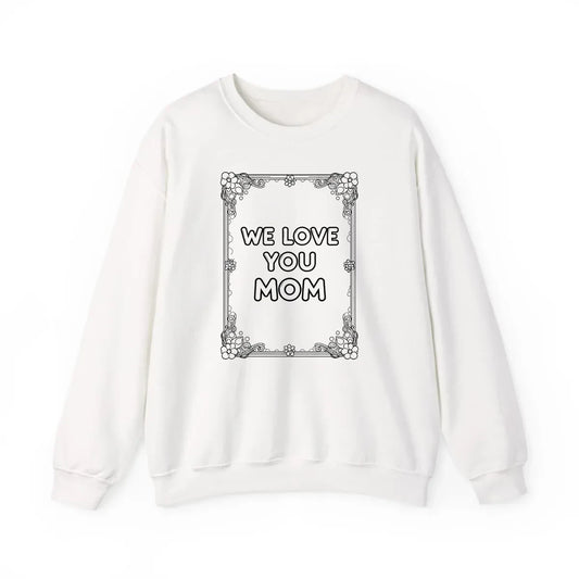 Custom Adult Crewneck Sweatshirt Coloring Kit with 10 Fabric Markers