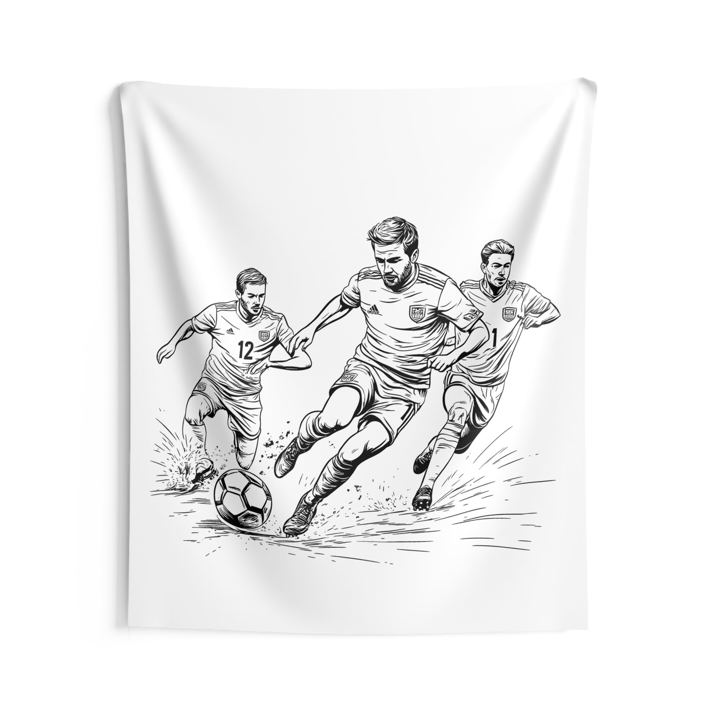 Indoor Wall Tapestries Coloring Kit with 10 Fabric Markers - Football