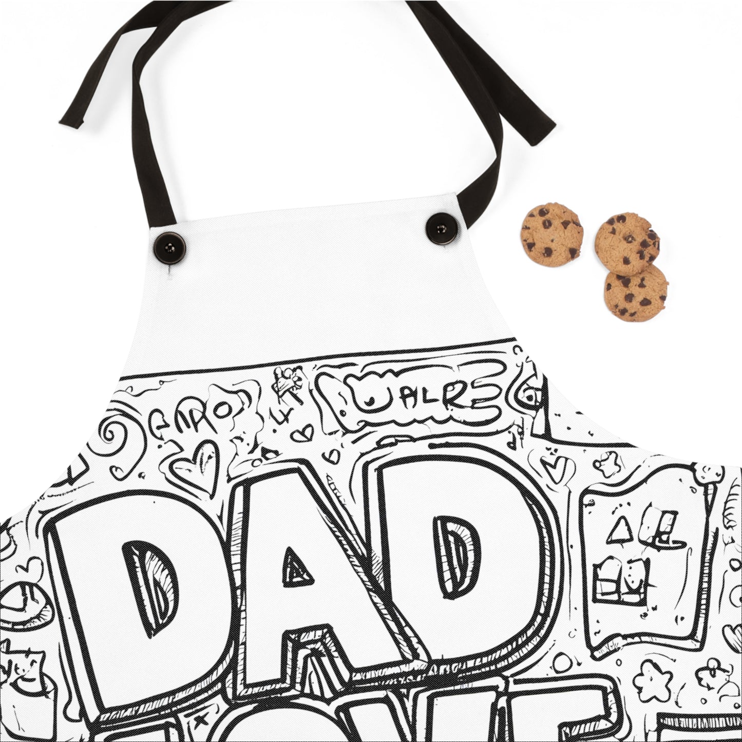 Apron Coloring Kit with 10 Fabric Markers - Love for Dad