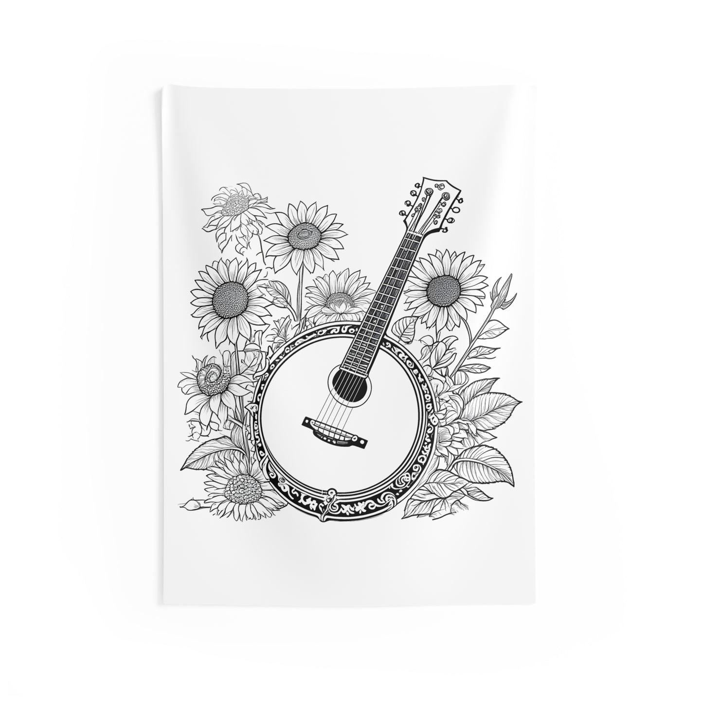 Indoor Wall Tapestries Coloring Kit with 10 Fabric Markers - Banjo