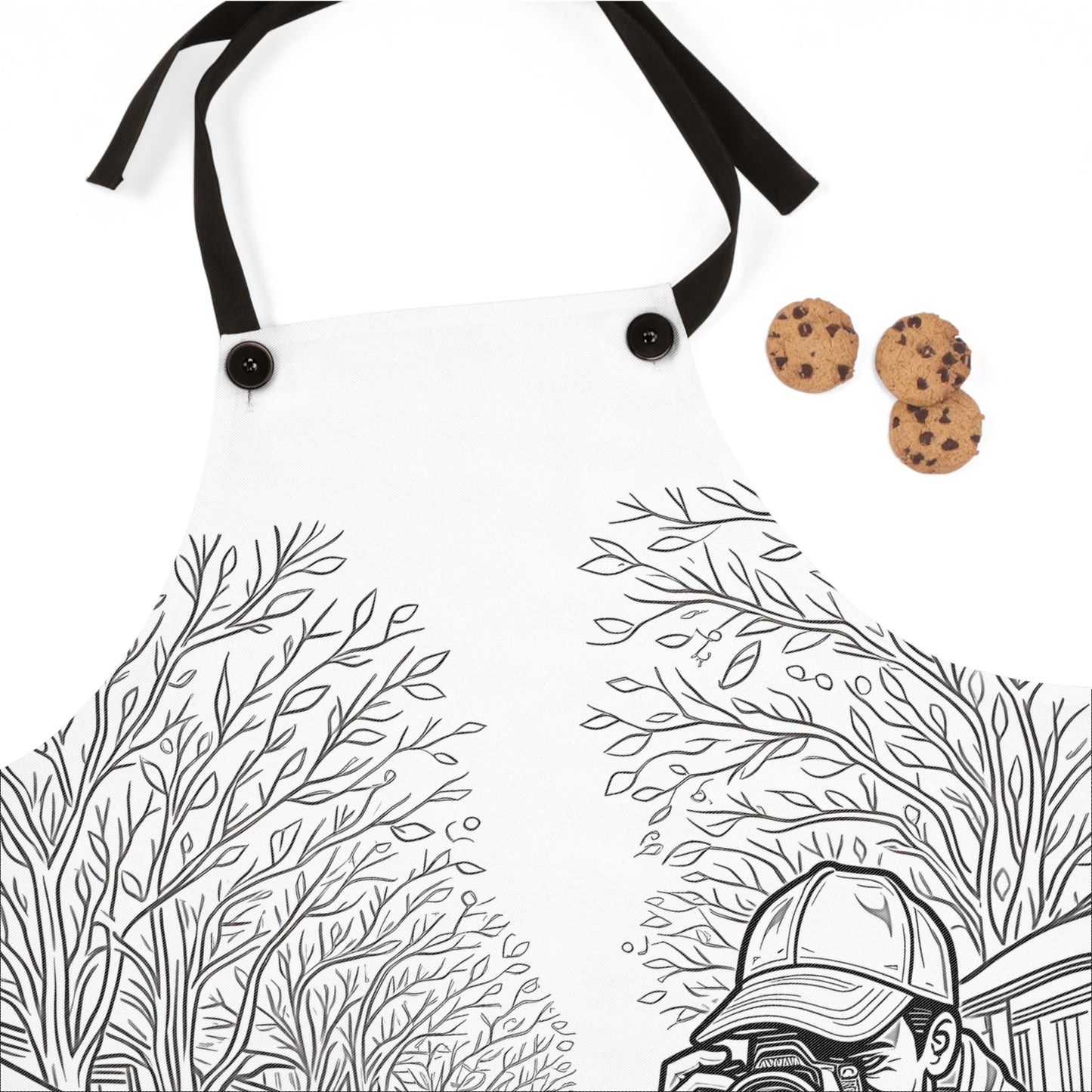 Apron Coloring Kit with 10 Fabric Markers - Photographer