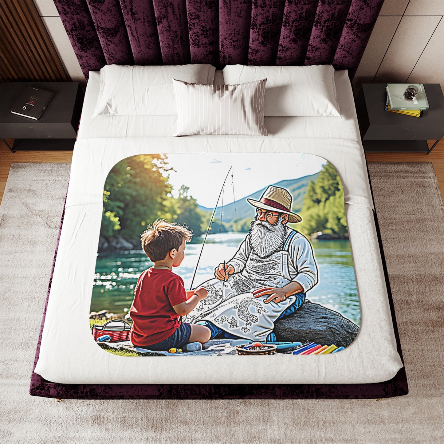 Blanket Colorful Graphic Design - Grandparent Experience