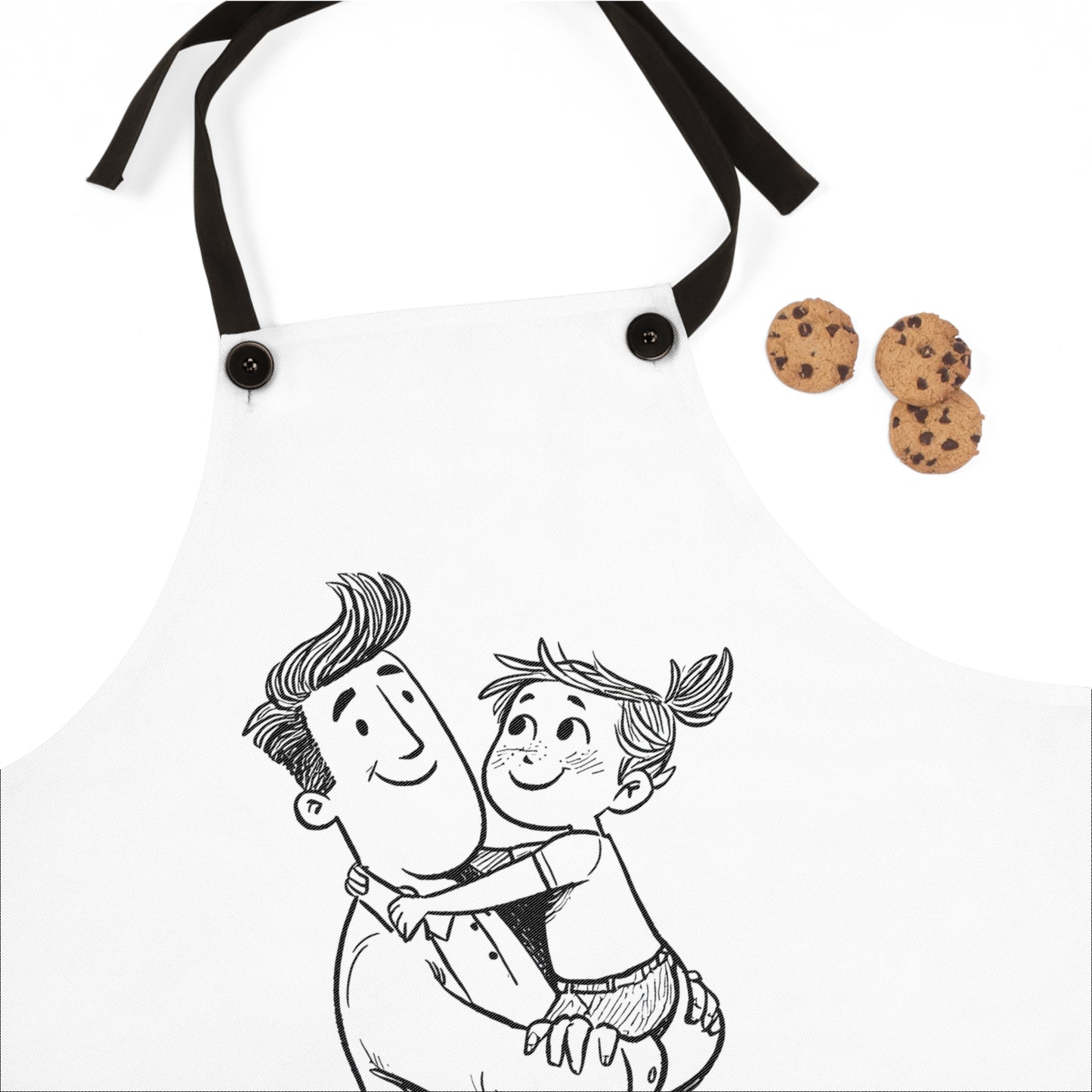 Apron Coloring Kit with 10 Fabric Markers - Father and Daughter