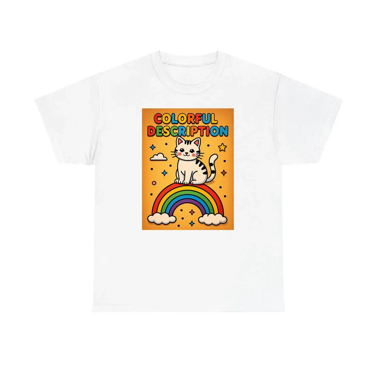 Custom Unisex T-Shirt Colorful Design with Fabric Markers