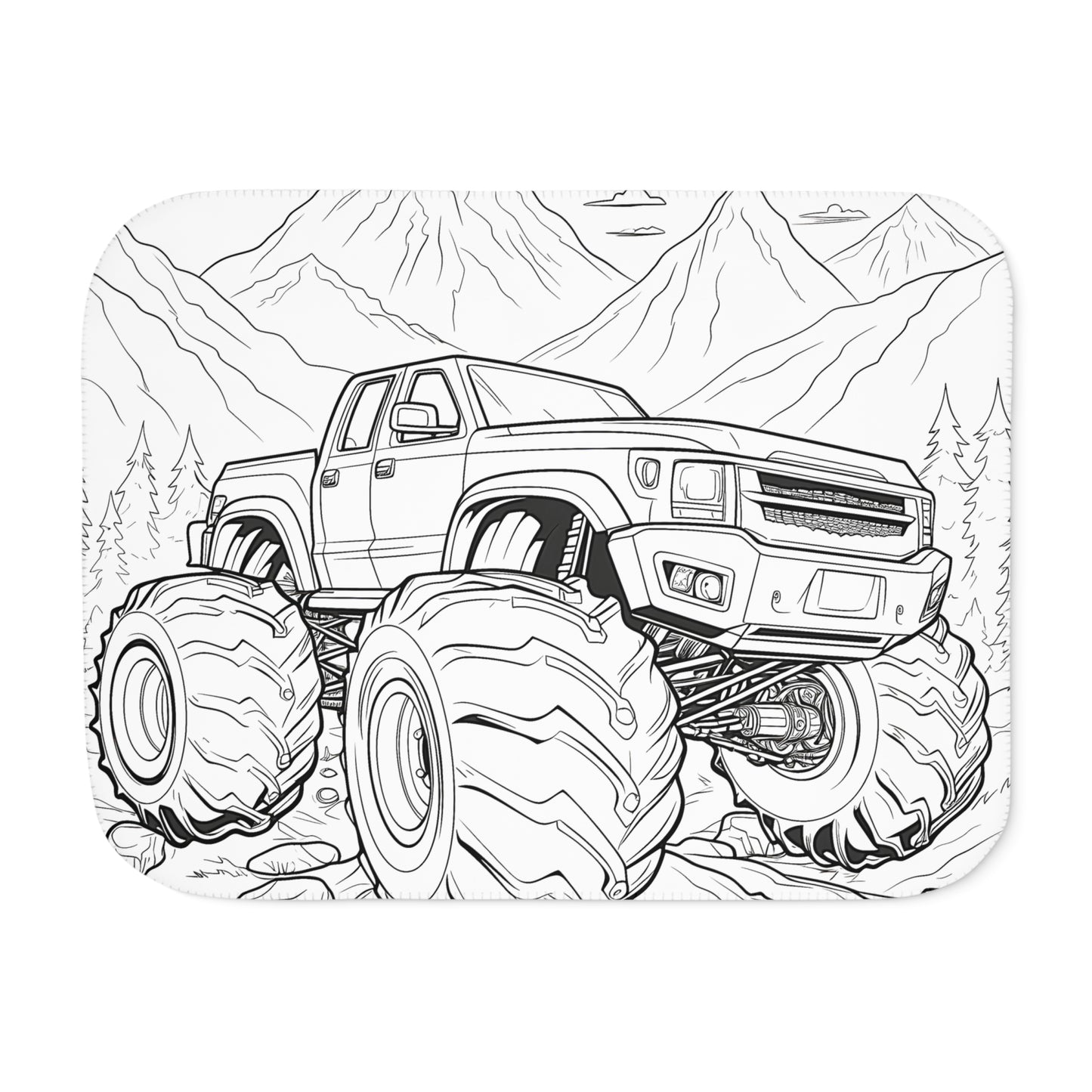 Blanket Coloring Kit with 10 Fabric Markers - Off-Road Adventure