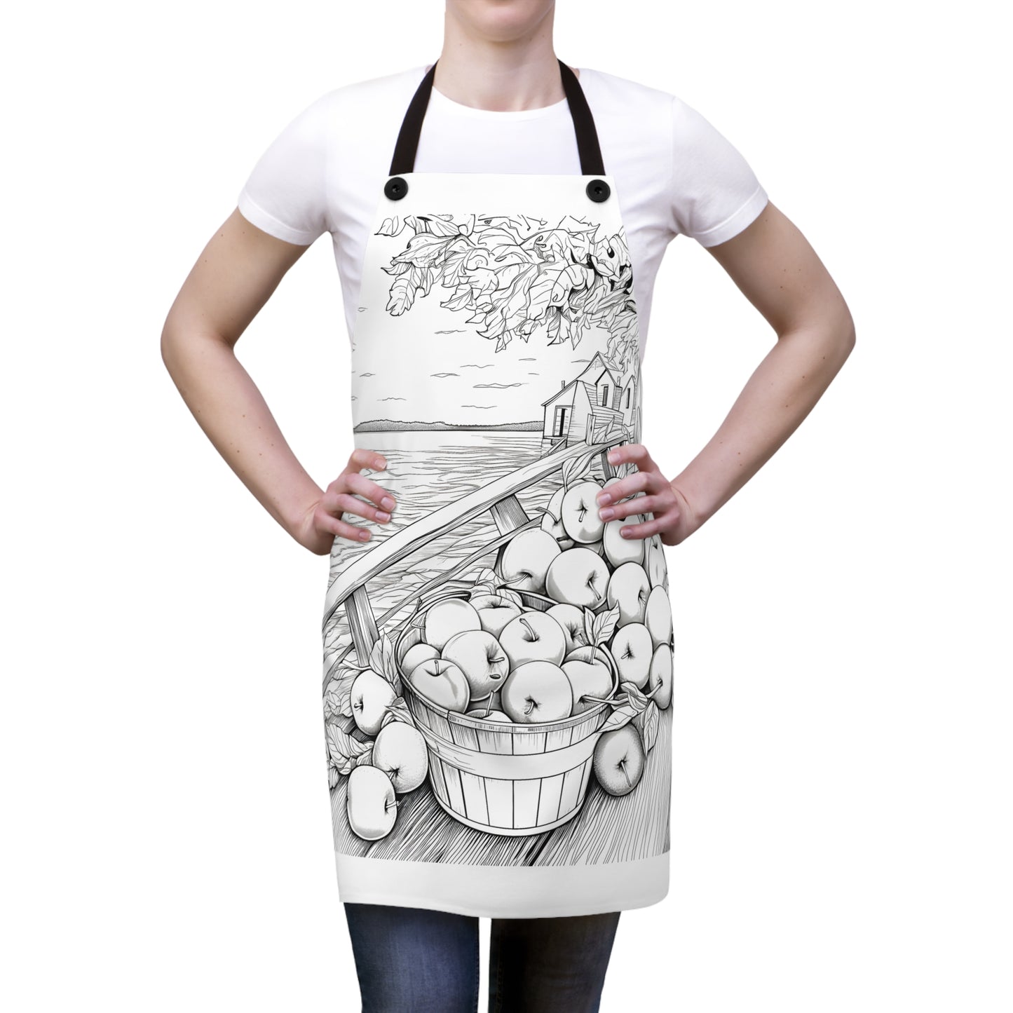 Apron Coloring Kit with 10 Fabric Markers - Harvest