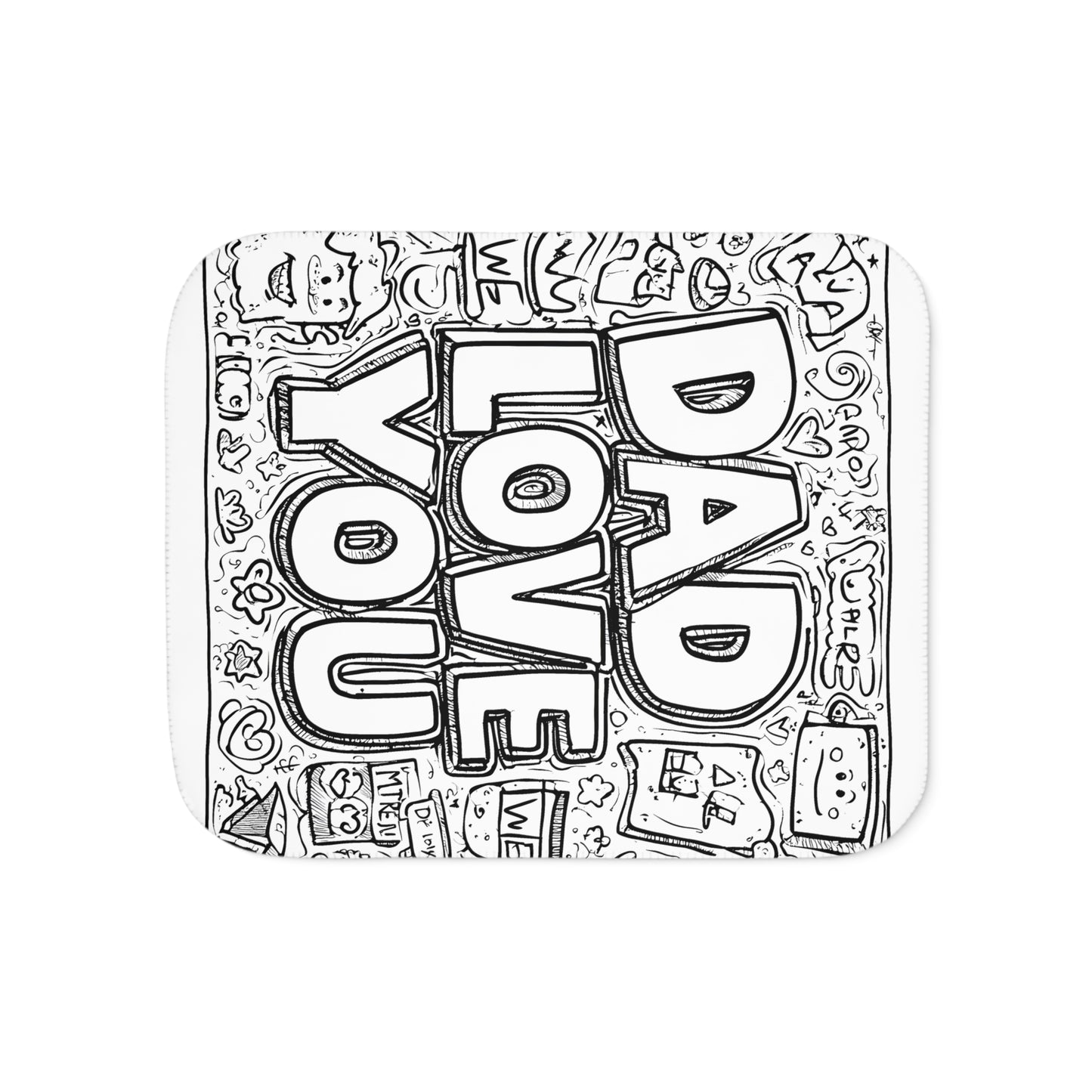 Blanket Coloring Kit with 10 Fabric Markers - Love for Dad