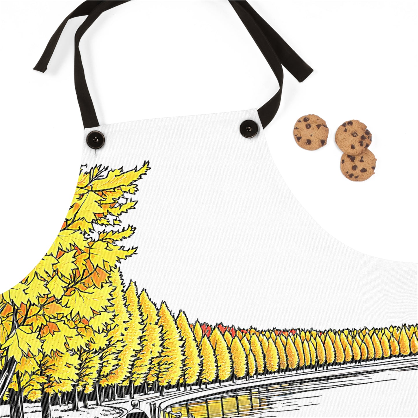 Apron Colorful Graphic Design - Autumn Path